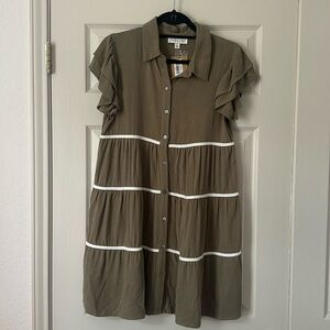 Ruffle dress color Sage size small